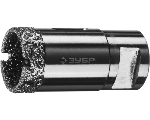 ЗУБР АВК, d 29 мм, (М14, 15 мм кромка), вакуумная алмазная коронка, Профессионал (29865-29)