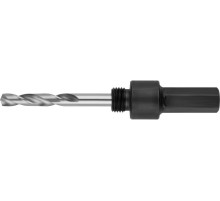 ЗУБР ЭКСПЕРТ-К8 HEX 1/4″ (6,35 мм) державка для биметаллических коронок 14-30 мм (29533)