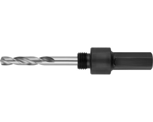 ЗУБР ЭКСПЕРТ-К8 HEX 1/4″ (6,35 мм) державка для биметаллических коронок 14-30 мм (29533)