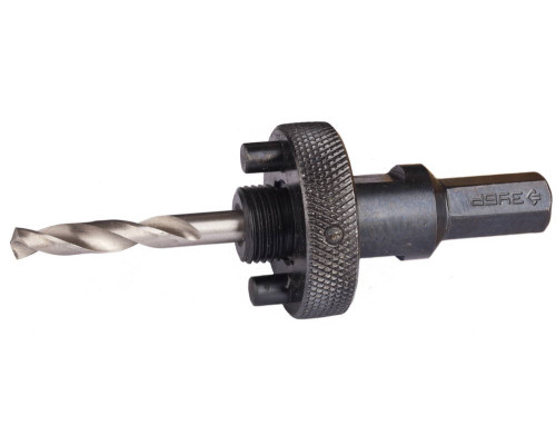 ЗУБР ЭКСПЕРТ-К8 HEX 3/8″ (9,5 мм) державка быстросъемная для биметаллических коронок 32-210 мм (29534)