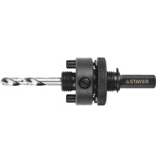 STAYER HEX 3/8″ (9,5 мм) державка для биметаллических коронок 32-160 мм (29548)