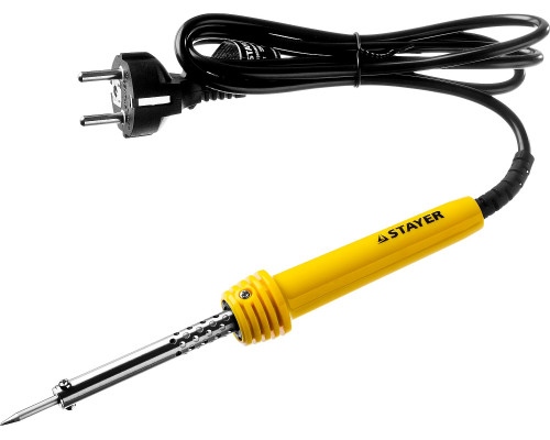 STAYER MAXTerm, 40 Вт, конус, электропаяльник с пластиковой рукояткой (55305-40)
