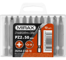 MIRAX PZ2, 50 мм, 10 шт, биты (26254-2-50-10)