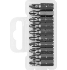 ЗУБР 10 шт, PH2, 25 мм, кованые биты (26001-2-25-10)