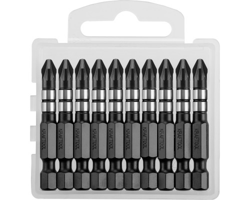 KRAFTOOL Impact PZ2, 50 мм, 10 шт, ударные биты (26193-2-50-S10)