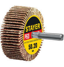 STAYER d 50 x 20 мм, P60, на шпильке d 6 мм, круг шлифовальный лепестковый (36607-060)