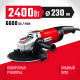 ЗУБР 2400 Вт, d230 мм, УШМ (УШМ-230-2405 П)