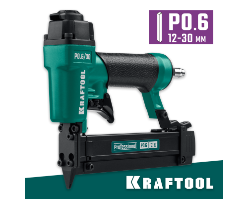 KRAFTOOL P0.6/30 пневматический нейлер для шпилек 23Ga тип P0.6 (12-30 мм), (31963)