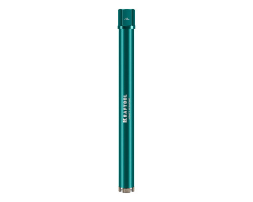 KRAFTOOL DIAMOND 42 мм (450 мм, 1 1/4″, лазерная сварка, сухое сверление с микроударом), алмазная коронка по железобетону (29825-042)