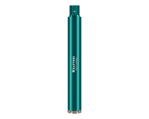 KRAFTOOL DIAMOND 62 мм (450 мм, 1 1/4″, лазерная сварка, сухое сверление с микроударом), алмазная коронка по железобетону (29825-062)