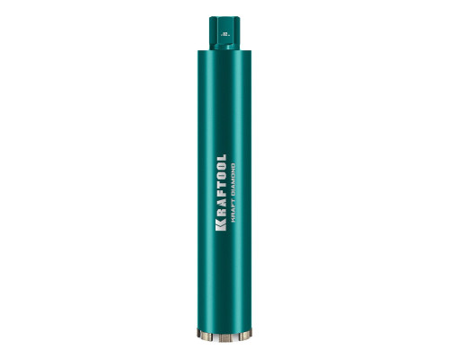 KRAFTOOL DIAMOND 82 мм (450 мм, 1 1/4″, лазерная сварка, сухое сверление с микроударом), алмазная коронка по железобетону (29825-082)