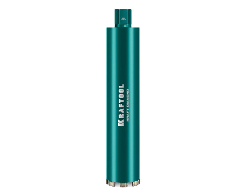 KRAFTOOL DIAMOND 92 мм (450 мм, 1 1/4″, лазерная сварка, сухое сверление с микроударом), алмазная коронка по железобетону (29825-092)