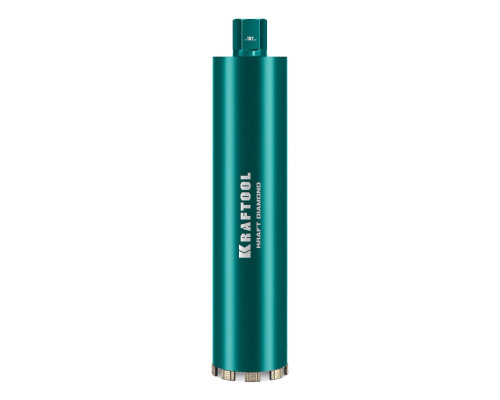 KRAFTOOL DIAMOND 102 мм (450 мм, 1 1/4″, лазерная сварка, сухое сверление с микроударом), алмазная коронка по железобетону (29825-102)