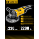 STEHER d 230 мм, 2200 Вт, УШМ (AGS-230-2200 S)