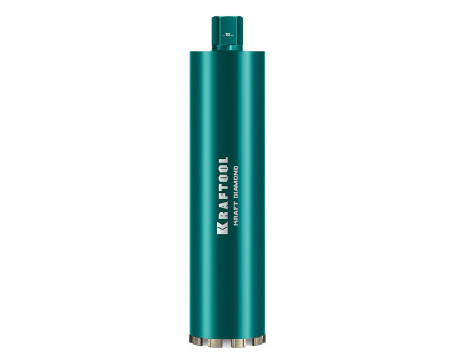 KRAFTOOL DIAMOND 112 мм (450 мм, 1 1/4″, лазерная сварка, сухое сверление с микроударом), алмазная коронка по железобетону (29825-112)