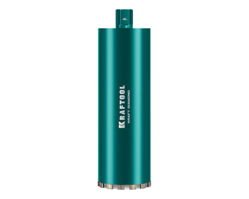 KRAFTOOL DIAMOND 152 мм (450 мм, 1 1/4″, лазерная сварка, сухое сверление с микроударом), алмазная коронка по железобетону (29825-152)