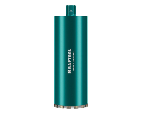 KRAFTOOL DIAMOND 162 мм (450 мм, 1 1/4″, лазерная сварка, сухое сверление с микроударом), алмазная коронка по железобетону (29825-162)