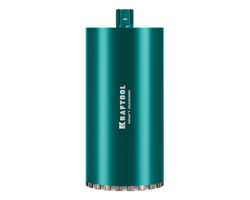 KRAFTOOL DIAMOND 200 мм (450 мм, 1 1/4″, лазерная сварка, сухое сверление с микроударом), алмазная коронка по железобетону (29825-200)
