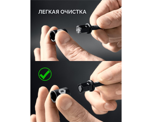 KRAFTOOL CLEAN “Nut driver”, 8 мм, бита с торцовой головкой (26371-08)