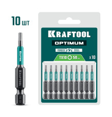 KRAFTOOL OPTIMUM TX 10, 50 мм, 10 шт, биты (26126-10-50-10)