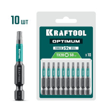 KRAFTOOL OPTIMUM TX 20, 50 мм, 10 шт, биты (26126-20-50-10)