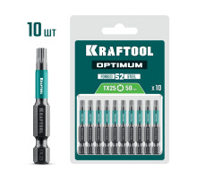 KRAFTOOL OPTIMUM TX 25, 50 мм, 10 шт, биты (26126-25-50-10)
