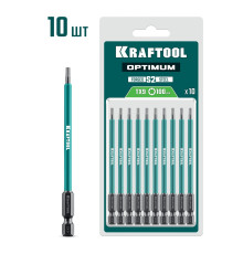 KRAFTOOL OPTIMUM TX 9, 100 мм, 10 шт, биты (26126-9-100-S10)