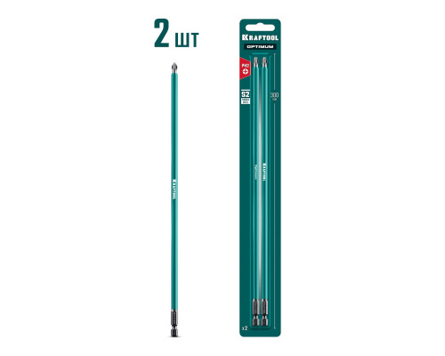 KRAFTOOL OPTIMUM PH 2, 300 мм, 2 шт, биты (26122-2-300-2)