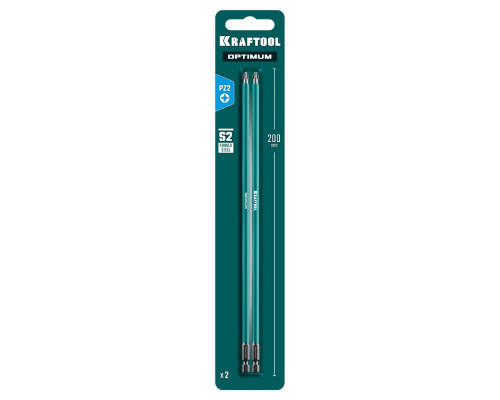 KRAFTOOL OPTIMUM PZ 2, 200 мм, 2 шт, биты (26124-2-200-2)