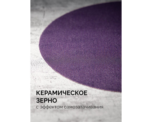 KRAFTOOL Giraffe NET 225 мм, Р80, сетчатый шлифовальный круг на липучке, без отв. (35654-080)