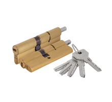 Цилиндровый механизм Cisa (Чиза) под вертушку ASIX OE302-23.66 (100 мм/45+10+45), ЛАТУНЬ