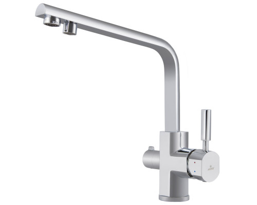 Смеситель KAISER Decor 40144 для кухни с подачей фильтрованной воды, хром, излив поворотный, латунь