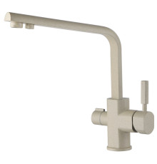 Смеситель KAISER Decor 40144-7 для кухни с подачей фильтрованной воды, бежевый мрамор, излив поворот