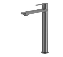 Смеситель KAISER Serio 05411-15 для раковины, высокий, латунь, воронёная сталь