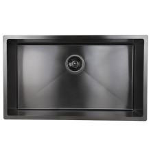 Мойка из нержавейки KAISER 740x440x200*2.0+1.2mm (воронёная сталь) /сифон