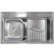 Мойка из нержавейки KAISER 780x480x230*0,8mm (цвет покрытия: сталь)/сифон