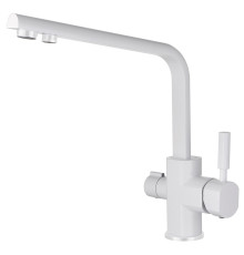 Смеситель KAISER Decor 40144-10 для кухни с подачей фильтрованной воды, белый глянцевый, излив повор