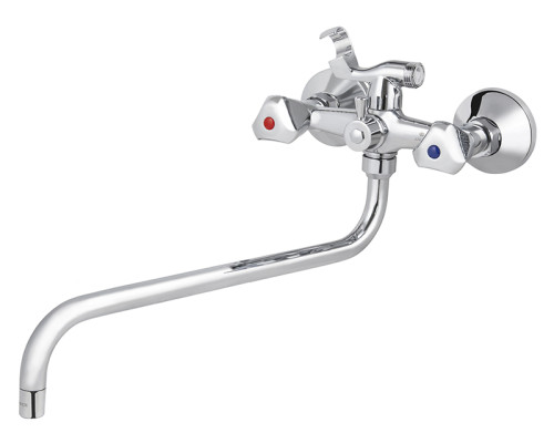 Смеситель KAISER Delta 11090 для ванны и душа, латунь, хром, поворотный