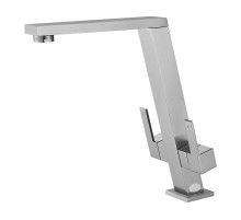 Смеситель KAISER Vico 30144-5 для кухни, серебро, излив поворотный, латунь
