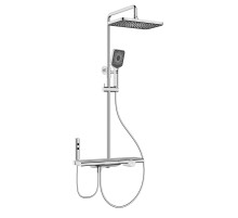 Душевая система с термостатом KAISER Sano 08777, хром, латунь, стекло, пластик