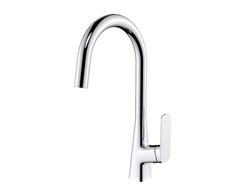 Смеситель KAISER Clever 76144 для кухни, хром, излив поворотный, латунь