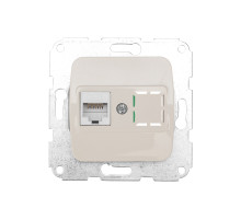 Розетка Компьютер RJ45 с/у мех. Беж KRANZ