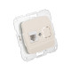 Розетка Компьютер RJ45 с/у мех. Беж KRANZ