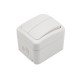 Выключатель двухклавишный IP54 о/у, белый мини KRANZ