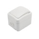 Переключатель проходной IP54 о/у, белый мини KRANZ