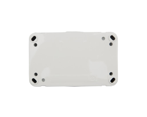 Блок горизонтальный 2 розетки, керамика IP54 с/з, о/у, белый мини KRANZ