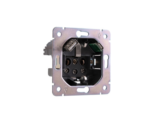 Розетка STRONG 1-ая с/з с/у з/ш 16А с USB A+C быстрой зарядки 5В/3А жемчуг KRANZ