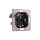 Розетка STRONG 1-ая с/з с/у з/ш 16А с USB A+C быстрой зарядки 5В/3А графит KRANZ