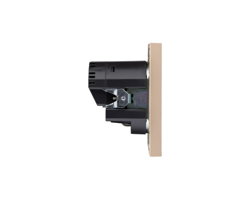 Розетка STRONG 1-ая с/з с/у з/ш 16А с USB A+C быстрой зарядки 5В/3А шелк KRANZ