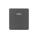 Выключатель ROUND 1 кл проходной (переключатель) с подсветкой 10А с/у титан KRANZ
